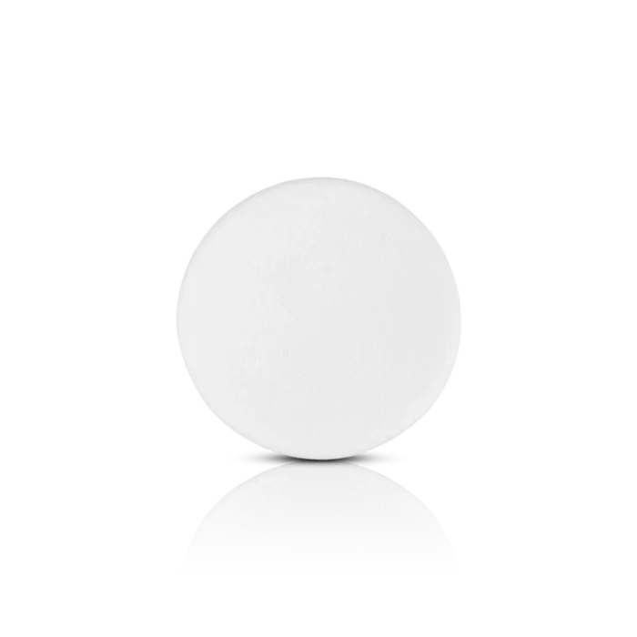 Glamorous Face Puff Round White New - Image 1