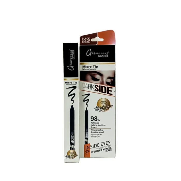 Glamorous Face Dark Side Waterproof Eyeliner Kajal Pencil Black - Image 1